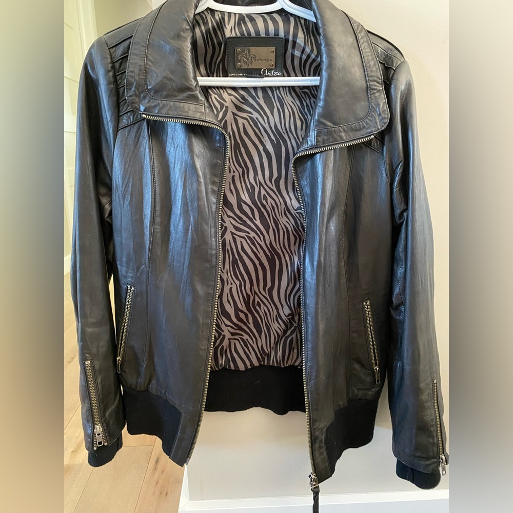 Leather mackage jacket